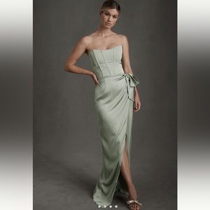 V. Chapman June Corset Front-Slip Dress